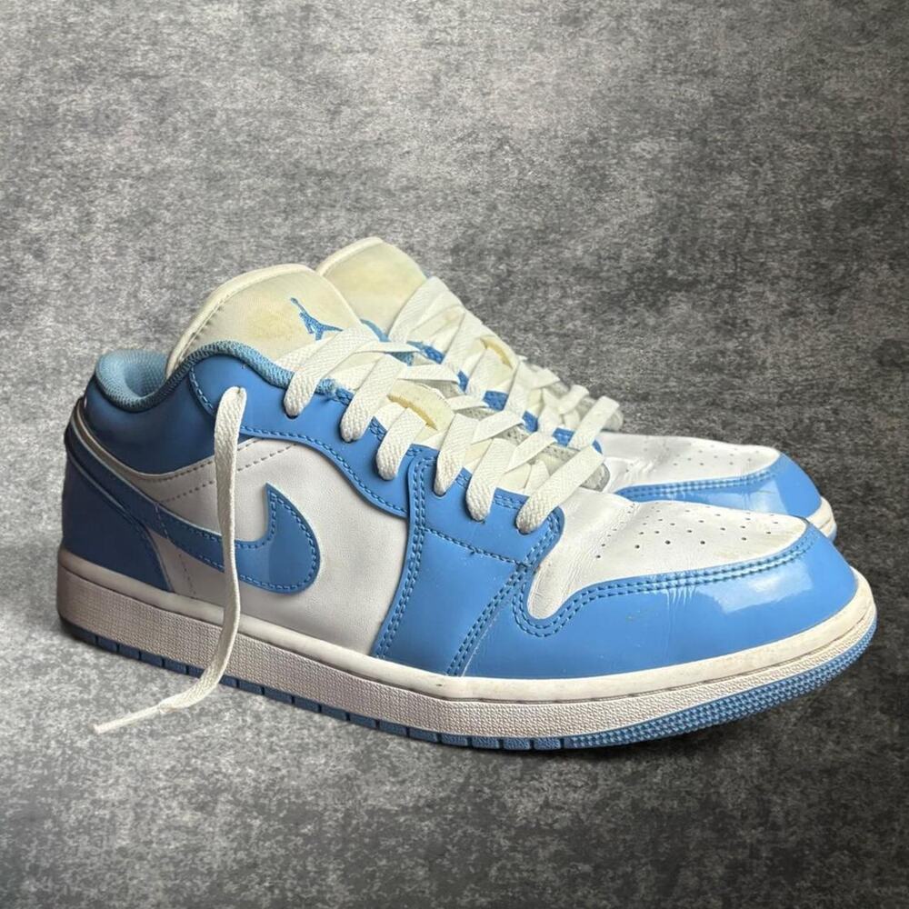 Air Jordan 1 Low SE Men’s 10.5 Legend Blue Patent Leather FZ2138-114